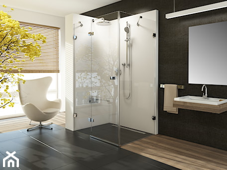 Aranżacje wnętrz - Łazienka: Łazienki z kabiną prysznicową - Łazienka, styl minimalistyczny - RAVAK. Przeglądaj, dodawaj i zapisuj najlepsze zdjęcia, pomysły i inspiracje designerskie. W bazie mamy już prawie milion fotografii!