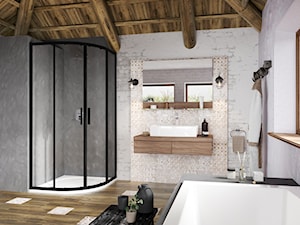 Blix - kabiny i drzwi prysznicowe - Łazienka, styl rustykalny - zdjęcie od RAVAK