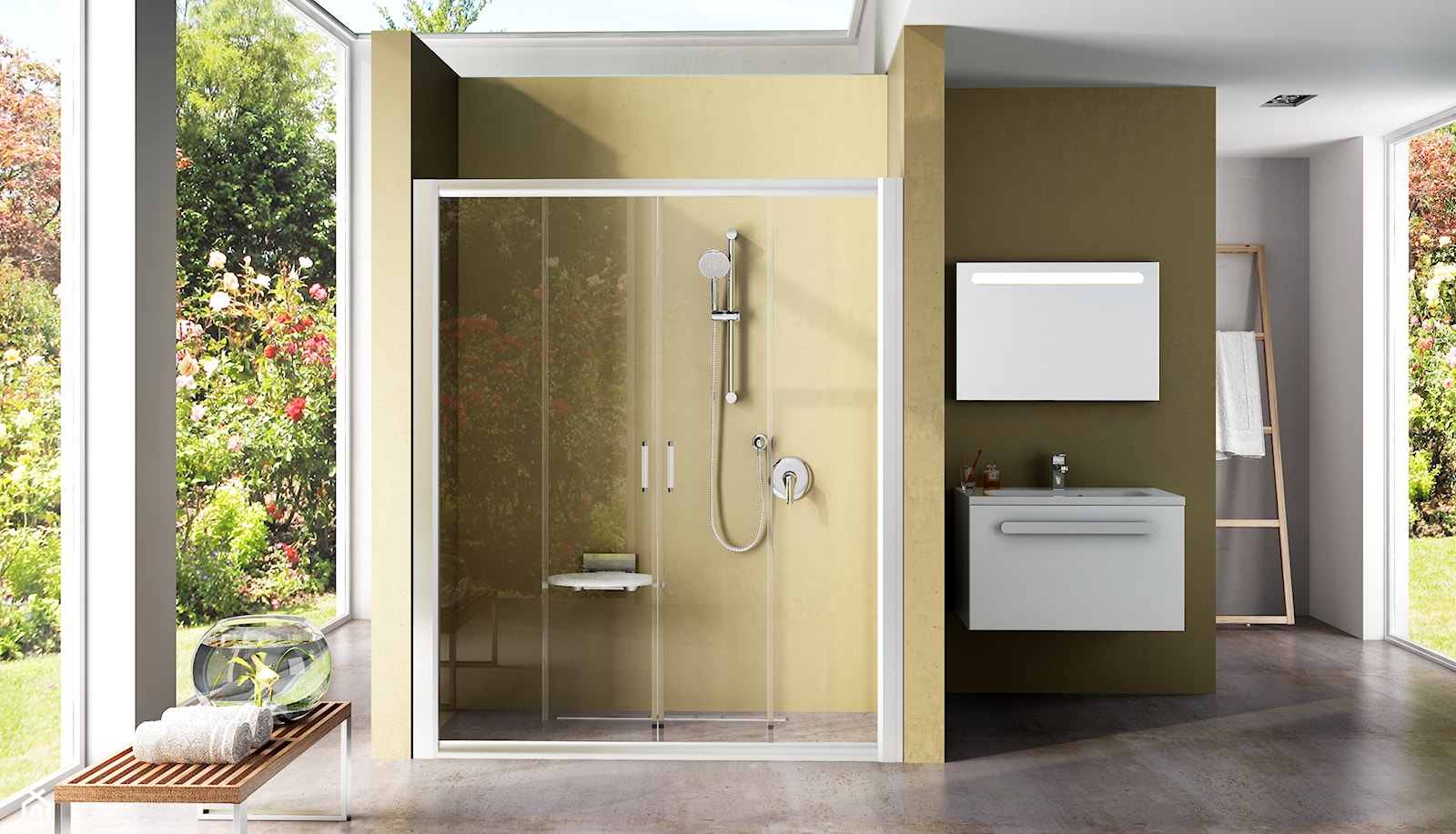 Łazienki z kabiną prysznicową - Łazienka - zdjęcie od RAVAK - Homebook
