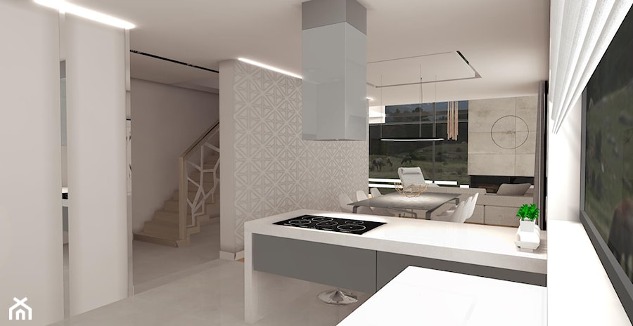 projekt domku 130m2 - Kuchnia, styl nowoczesny - zdjęcie od Magdalena Grzyb Artmania