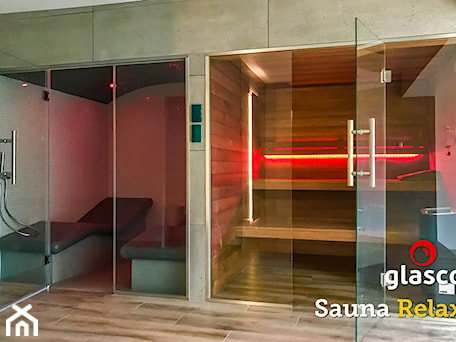 Aranżacje wnętrz - Salon: Sauny ze szkłem laminowanym glasco - Glasco. Przeglądaj, dodawaj i zapisuj najlepsze zdjęcia, pomysły i inspiracje designerskie. W bazie mamy już prawie milion fotografii!