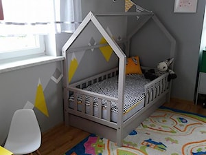 Meble dla dzieci - Łóżko domki - Średni czarny pokój dziecka dla dziecka dla chłopca dla dziewczynki - zdjęcie od Art Wood