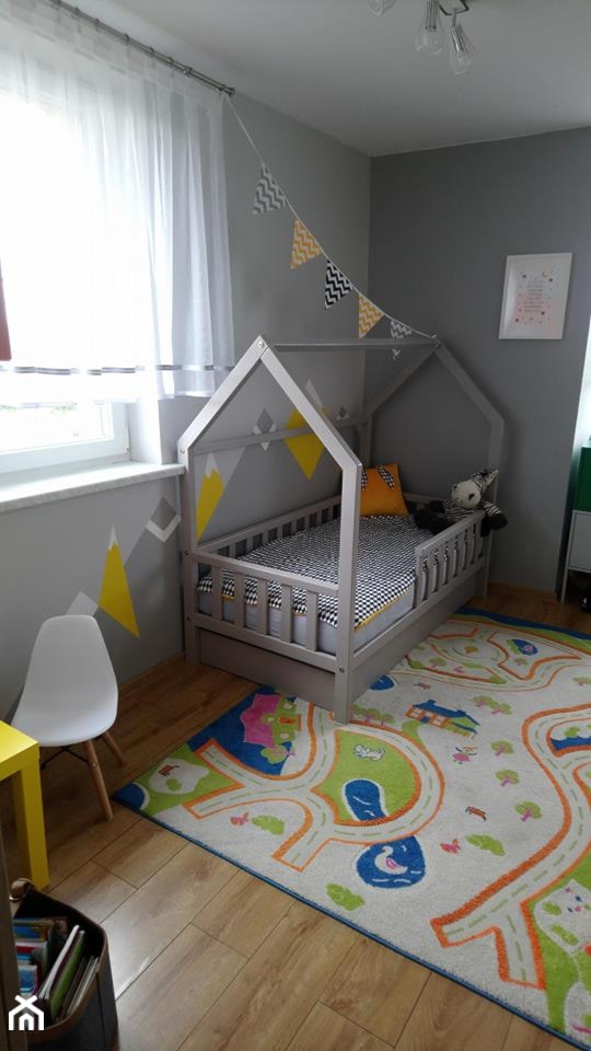 Meble dla dzieci - Łóżko domki - Średni czarny pokój dziecka dla dziecka dla chłopca dla dziewczynki - zdjęcie od Art Wood - Homebook