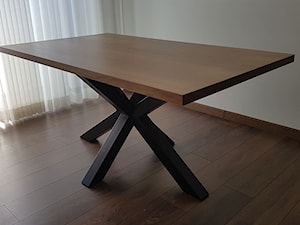 Stół dębowy z podstawą stalową - zdjęcie od Art Wood