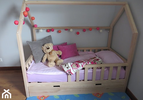 Meble dla dzieci - Łóżko domki - Mały szary pokój dziecka dla dziecka dla dziewczynki - zdjęcie od Art Wood