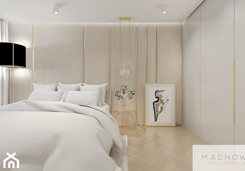 Elegancja w nowoczesnym wydaniu - sypialnia - zdjęcie od Machowska Studio Projektowe