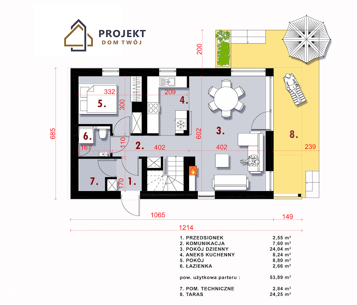 Dom Twój 100 - zdjęcie od PROJEKT DOM TWÓJ (biuro projektówe) - Homebook