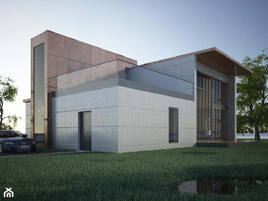 Projekt koncepcyjny domu jednorodzinnego - zdjęcie od Minimal&co