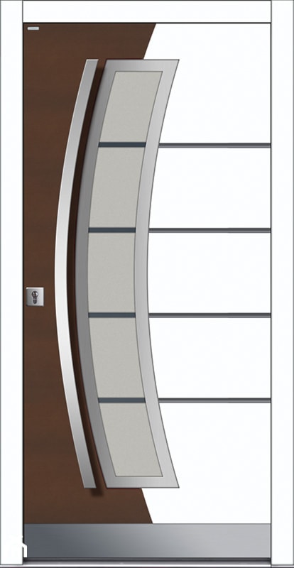 Drzwi zewnętrzne | Top INOX 3 - zdjęcie od PARMAX - producent ekskluzywnych drewnianych drzwi zewnętrznych - Homebook