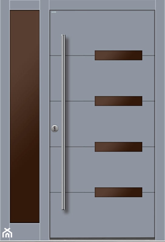 Drzwi zewnętrzne | Basic Line 08 z dostawką - zdjęcie od PARMAX - producent ekskluzywnych drewnianych drzwi zewnętrznych - Homebook