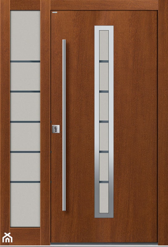 Drzwi zewnętrzne | Basic Line 06 z dostawką - zdjęcie od PARMAX - producent ekskluzywnych drewnianych drzwi zewnętrznych - Homebook