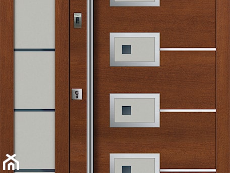 Aranżacje wnętrz - Domy: Drzwi zewnętrzne | Top INOX 1 z dostawką - PARMAX - producent ekskluzywnych drewnianych drzwi zewnętrznych. Przeglądaj, dodawaj i zapisuj najlepsze zdjęcia, pomysły i inspiracje designerskie. W bazie mamy już prawie milion fotografii!