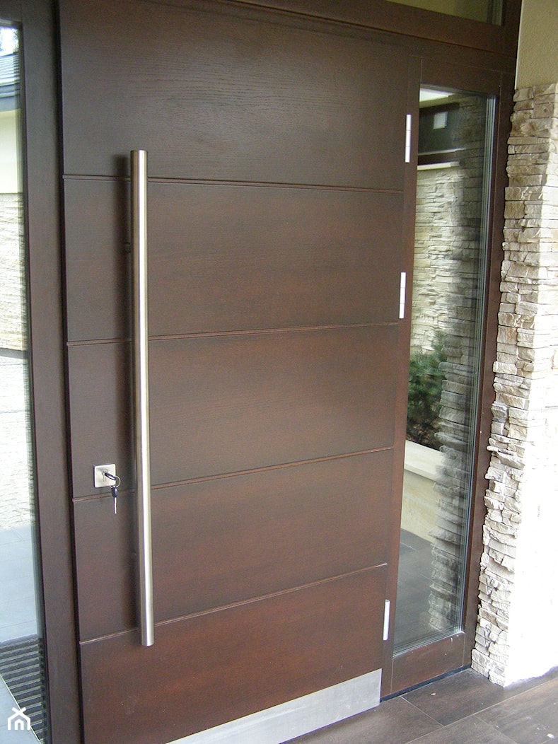 Realizacja Projektu Na Nowoczesne Drzwi Zewnętrzne - zdjęcie od PARMAX - producent ekskluzywnych drewnianych drzwi zewnętrznych - Homebook