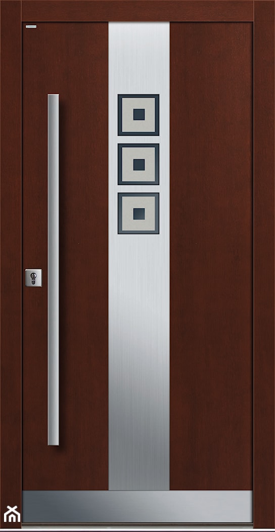 Drzwi zewnętrzne | Top INOX 12 - zdjęcie od PARMAX - producent ekskluzywnych drewnianych drzwi zewnętrznych - Homebook