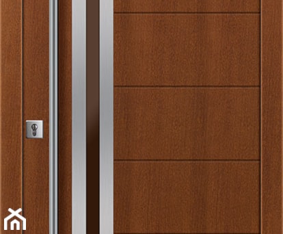 Aranżacje wnętrz - Domy: Drzwi zewnętrzne | Basic Line 12 - PARMAX - producent ekskluzywnych drewnianych drzwi zewnętrznych. Przeglądaj, dodawaj i zapisuj najlepsze zdjęcia, pomysły i inspiracje designerskie. W bazie mamy już prawie milion fotografii!