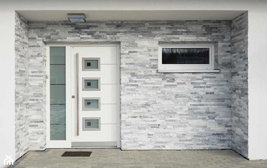 Top Design Inox I01 z dostawką - zdjęcie od PARMAX - producent ekskluzywnych drewnianych drzwi zewnętrznych