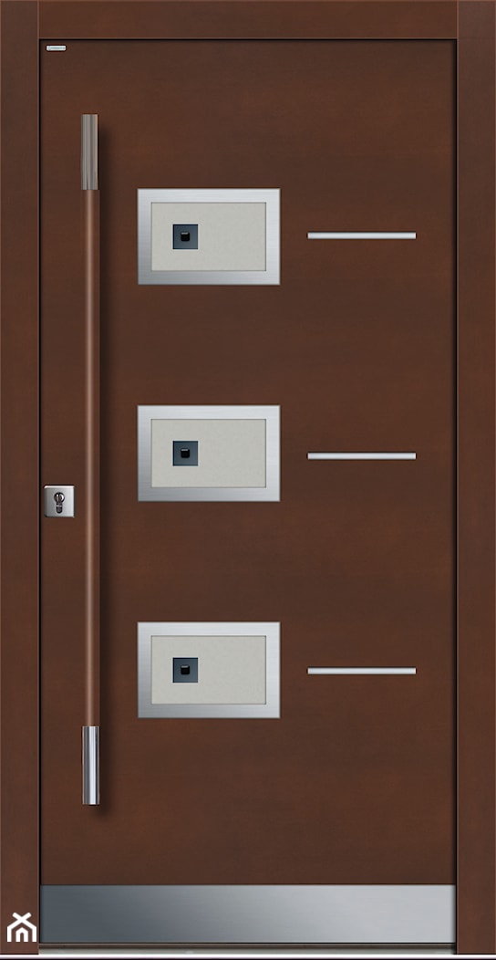 Drzwi zewnętrzne | Top INOX 4 - zdjęcie od PARMAX - producent ekskluzywnych drewnianych drzwi zewnętrznych - Homebook