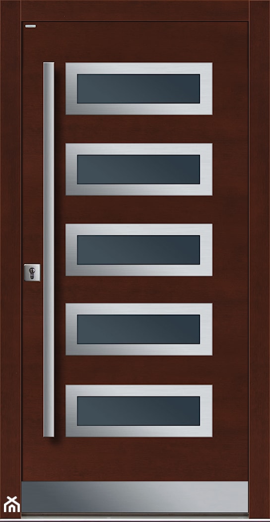 Drzwi zewnętrzne | Top INOX 2 - zdjęcie od PARMAX - producent ekskluzywnych drewnianych drzwi zewnętrznych - Homebook