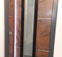 Drzwi Dębowe Top Design Glass G01 ze spiekiem kwarcowym - zdjęcie od PARMAX - producent ekskluzywnych drewnianych drzwi zewnętrznych