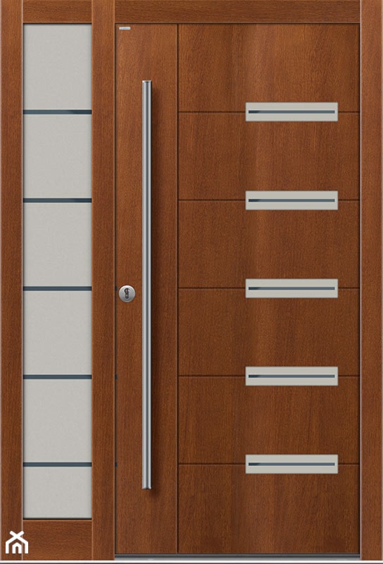 Drzwi zewnętrzne | Basic Line 02 z dostawką - zdjęcie od PARMAX - producent ekskluzywnych drewnianych drzwi zewnętrznych