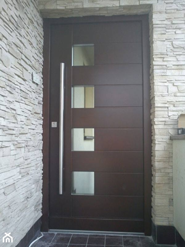 Realizacja Projektu Na Nowoczesne Drzwi Zewnętrzne - zdjęcie od PARMAX - producent ekskluzywnych drewnianych drzwi zewnętrznych