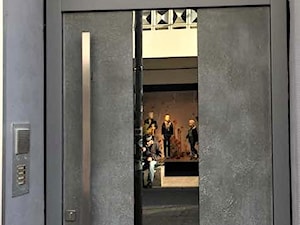 Ekskluzywne drzwi zewnętrzne model Glass 01 z naświetlem górnym - zdjęcie od PARMAX - producent ekskluzywnych drewnianych drzwi zewnętrznych