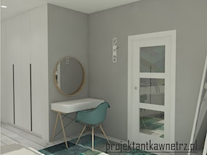 sypialnia z łazienką - Sypialnia, styl nowoczesny - zdjęcie od projektantkawnetrz