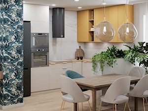 Kolorowe mieszkanie z nutą egzotyki - Kuchnia, styl tradycyjny - zdjęcie od JUKA design Pracownia Wnętrz