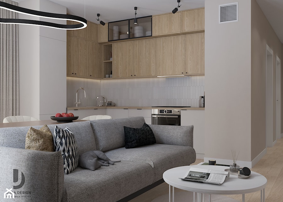 nowoczesne mieszkanie w Rzeszowie - Salon, styl nowoczesny - zdjęcie od JUKA design Pracownia Wnętrz