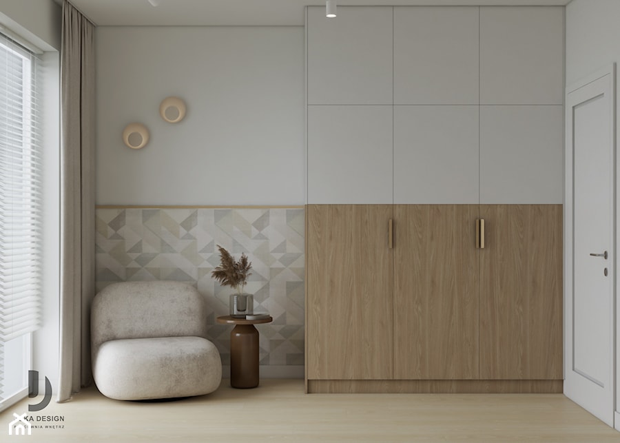 Nowoczesne i elegenckie mieszkanie - Sypialnia, styl nowoczesny - zdjęcie od JUKA design Pracownia Wnętrz
