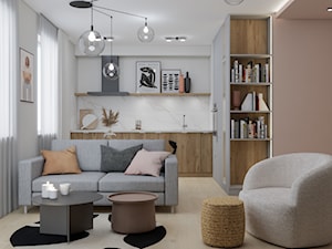 przytulne mieszkanie w Rzeszowie - Salon, styl nowoczesny - zdjęcie od JUKA design Pracownia Wnętrz