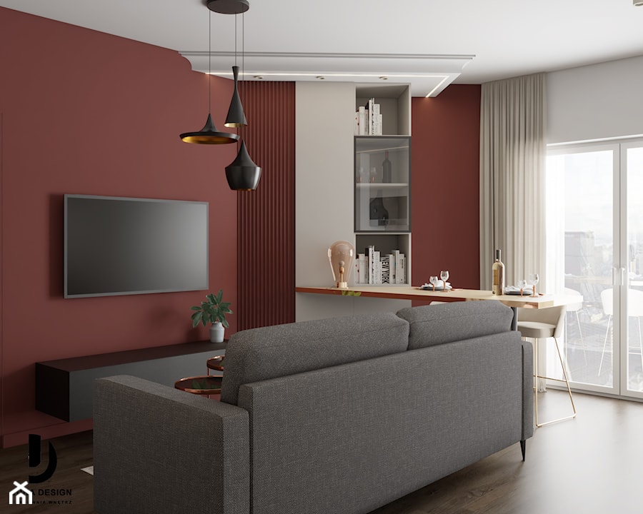 ekstrawaganckie mieszkanie na wynajem - Salon - zdjęcie od JUKA design Pracownia Wnętrz