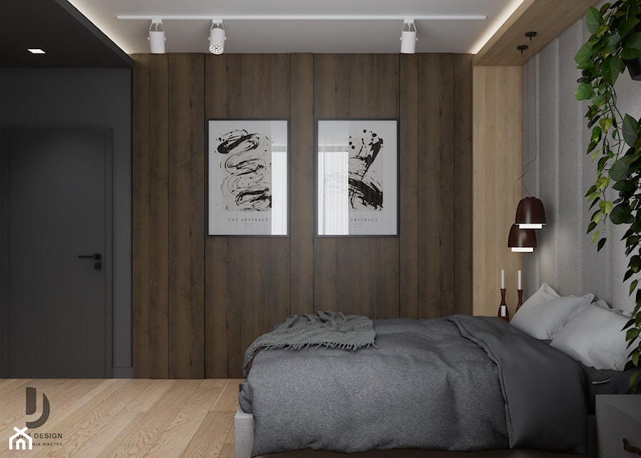 sypialnia w nowoczesnym stylu - zdjęcie od JUKA design Pracownia Wnętrz
