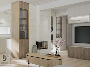 Projekt przytulnego domu - Salon, styl nowoczesny - zdjęcie od JUKA design Pracownia Wnętrz