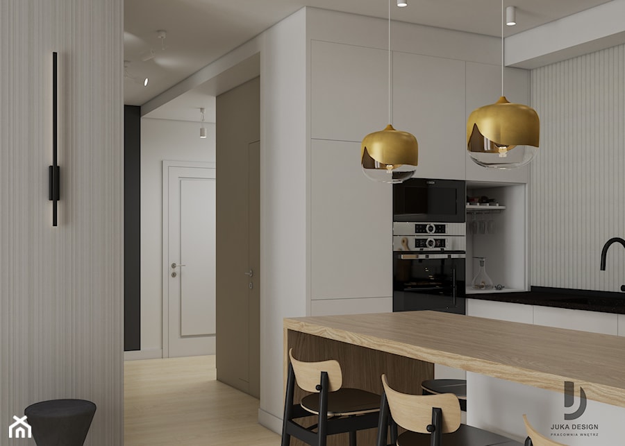 Nowoczesne i elegenckie mieszkanie - Kuchnia, styl nowoczesny - zdjęcie od JUKA design Pracownia Wnętrz