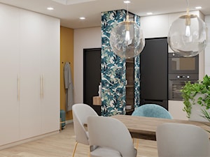 Kolorowe mieszkanie z nutą egzotyki - Jadalnia, styl tradycyjny - zdjęcie od JUKA design Pracownia Wnętrz