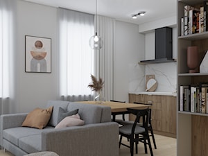 przytulne mieszkanie w Rzeszowie - Salon, styl nowoczesny - zdjęcie od JUKA design Pracownia Wnętrz