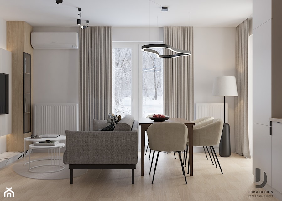 nowoczesne mieszkanie w Rzeszowie - Salon, styl nowoczesny - zdjęcie od JUKA design Pracownia Wnętrz