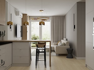 Nowoczesne i elegenckie mieszkanie - Salon, styl nowoczesny - zdjęcie od JUKA design Pracownia Wnętrz
