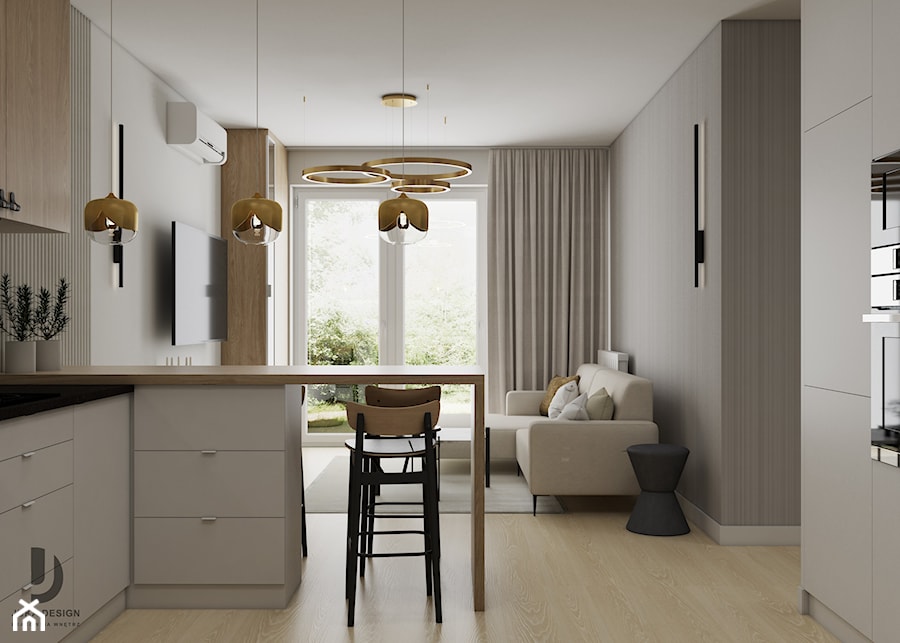 Nowoczesne i elegenckie mieszkanie - Salon, styl nowoczesny - zdjęcie od JUKA design Pracownia Wnętrz