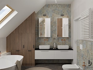 Projekt przytulnego domu - Łazienka, styl nowoczesny - zdjęcie od JUKA design Pracownia Wnętrz
