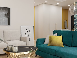 Kolorowe mieszkanie z nutą egzotyki - Salon, styl tradycyjny - zdjęcie od JUKA design Pracownia Wnętrz