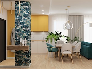 Kolorowe mieszkanie z nutą egzotyki - Jadalnia, styl tradycyjny - zdjęcie od JUKA design Pracownia Wnętrz