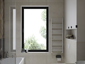 nowoczesna duża łazienka z wanną i prysznicem - zdjęcie od JUKA design Pracownia Wnętrz