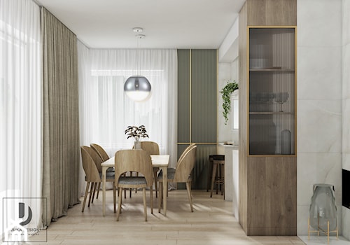 Projekt przytulnego domu - Jadalnia, styl nowoczesny - zdjęcie od JUKA design Pracownia Wnętrz