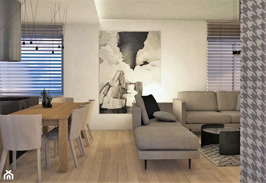 Mieszkanie w Krakowie - Salon, styl nowoczesny - zdjęcie od JUKA design Pracownia Wnętrz