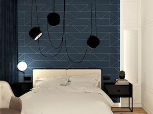 mała sypialnia z dużą białą szafą - zdjęcie od JUKA design Pracownia Wnętrz