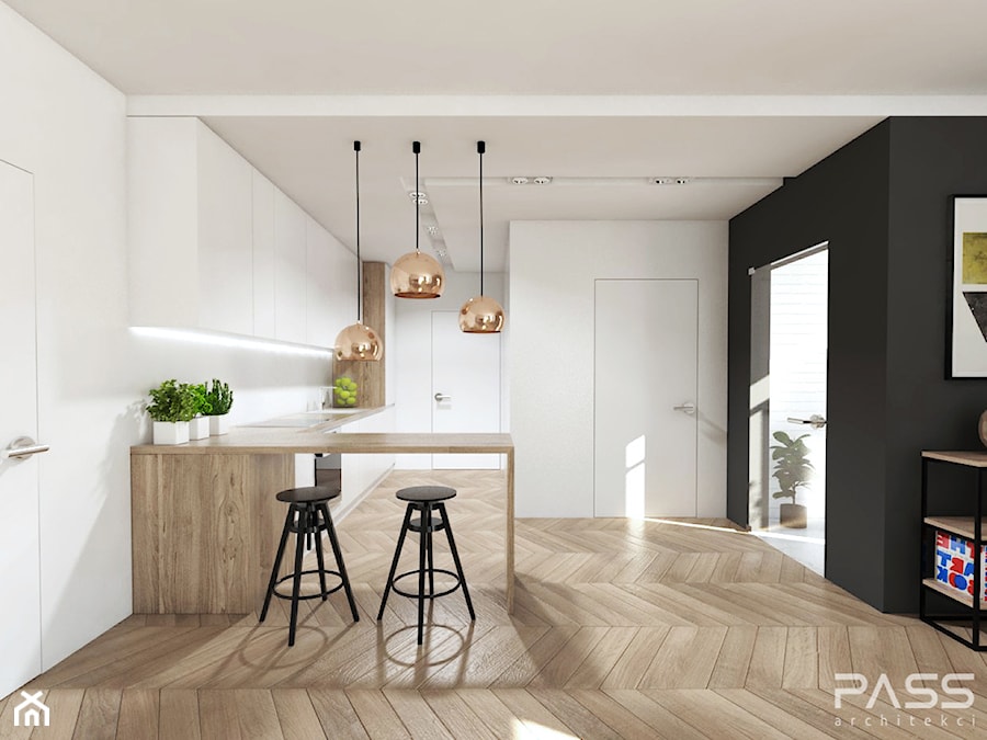 Projekt 11 - Kuchnia, styl minimalistyczny - zdjęcie od PASS Architekci