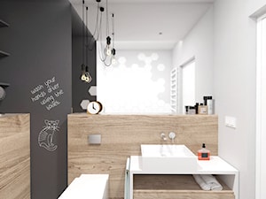 Projekt 5 - Łazienka, styl minimalistyczny - zdjęcie od PASS Architekci