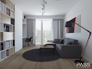 Projekt 8 - Salon, styl skandynawski - zdjęcie od PASS Architekci